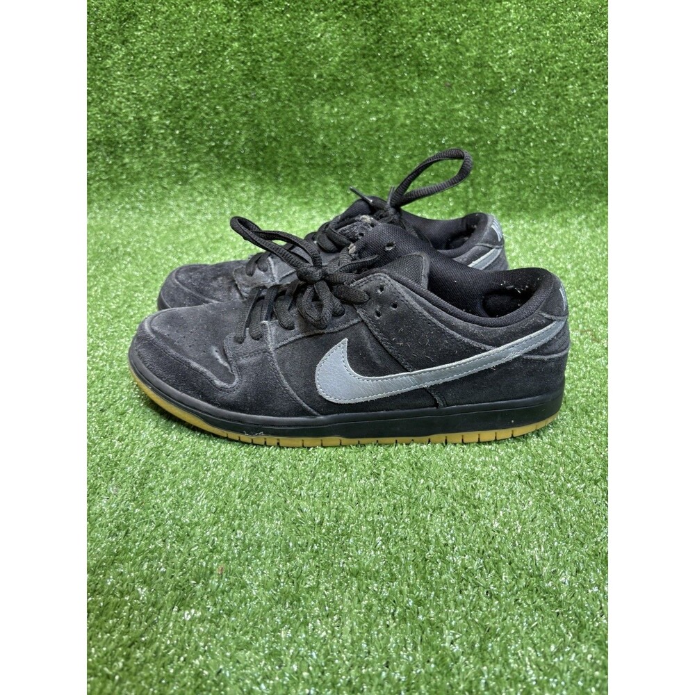 Nike SB Dunk Low Pro Fog Black White Gum Brown Anthracite Silver - Size 9.5